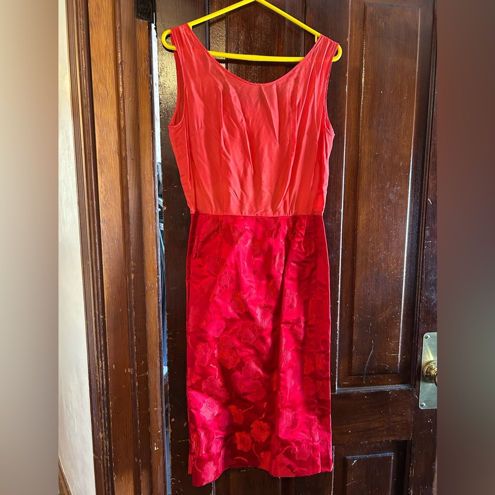 Royal Lynn Vintage Red Silk Dress